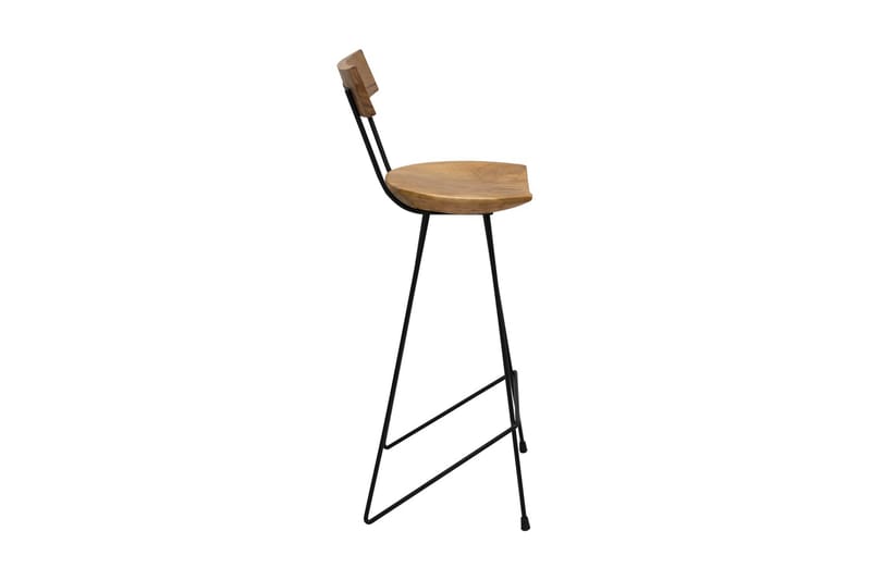 Barstolar 2 st massiv teak - Brun - Möbler - Matplats - Barmöbler - Barstolar