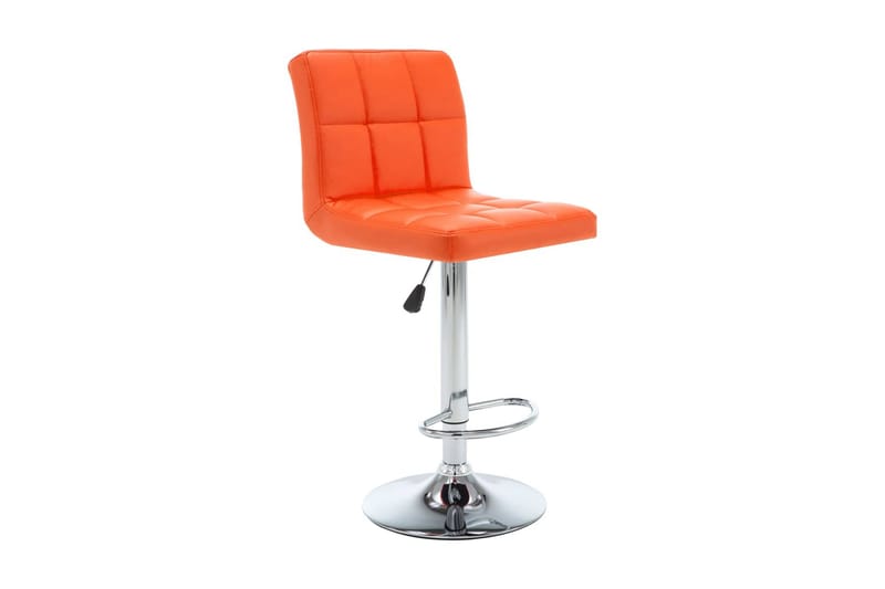 Barstolar 2 st orange konstläder - Orange - Möbler - Matplats - Barmöbler - Barstolar