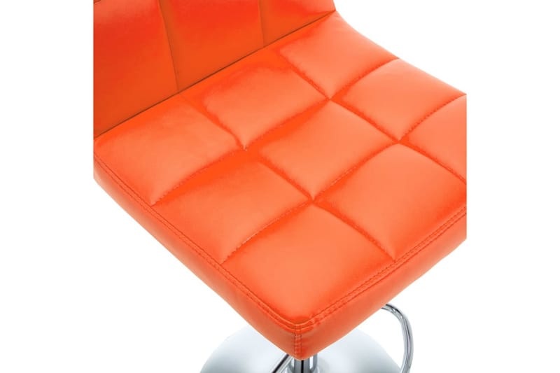 Barstolar 2 st orange konstläder - Orange - Möbler - Matplats - Barmöbler - Barstolar