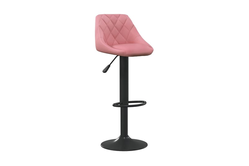 Barstolar 2 st rosa sammet - Rosa - Möbler - Matplats - Barmöbler - Barstolar