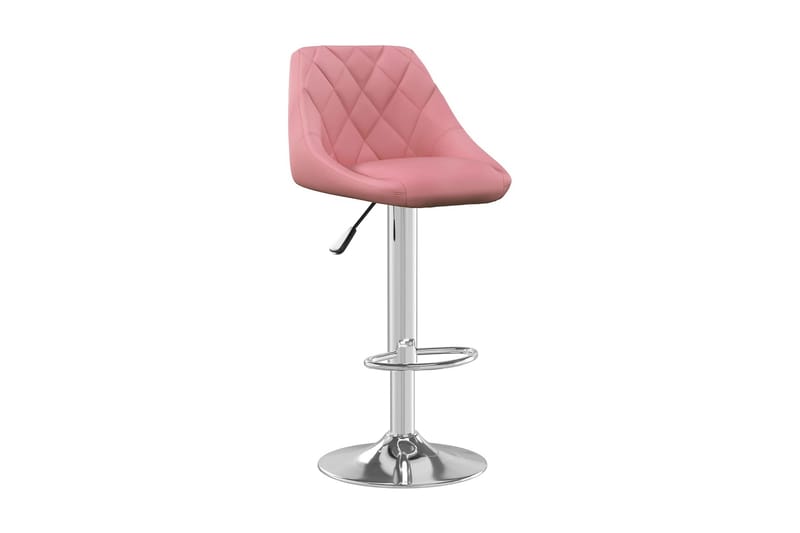Barstolar 2 st rosa sammet - Rosa - Möbler - Matplats - Barmöbler - Barstolar