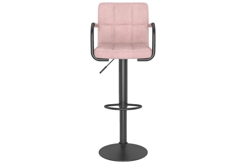 Barstolar 2 st rosa sammet - Rosa - Möbler - Matplats - Barmöbler - Barstolar