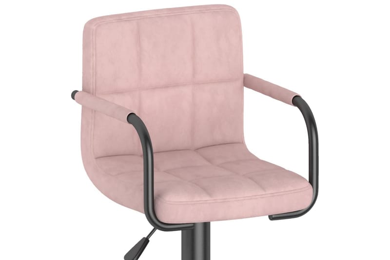 Barstolar 2 st rosa sammet - Rosa - Möbler - Matplats - Barmöbler - Barstolar