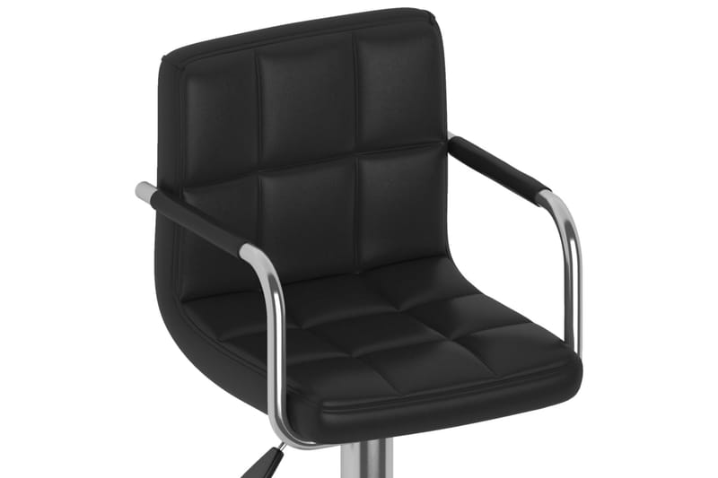 Barstolar 2 st svart konstläder - Svart - Möbler - Matplats - Barmöbler - Barstolar