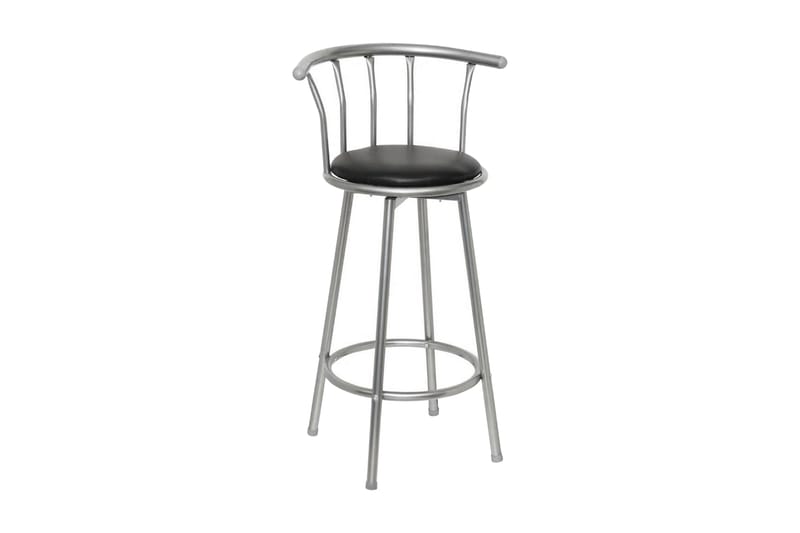 Barstolar 2 st svart konstläder - Svart - Möbler - Matplats - Barmöbler - Barstolar