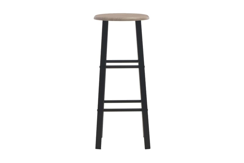 Barstolar 2 st svart MDF - Svart - Möbler - Matplats - Barmöbler - Barstolar