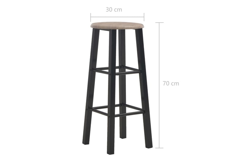 Barstolar 2 st svart MDF - Svart - Möbler - Matplats - Barmöbler - Barstolar
