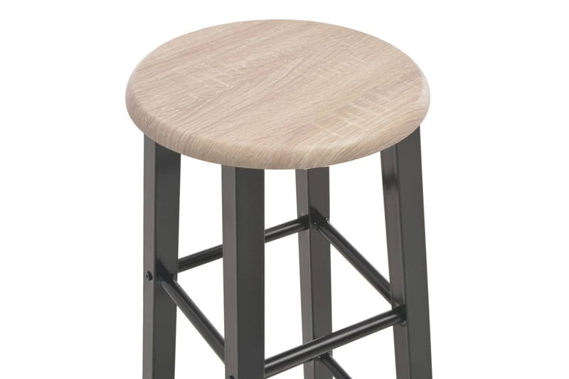 Barstolar 2 st svart MDF - Svart - Möbler - Matplats - Barmöbler - Barstolar