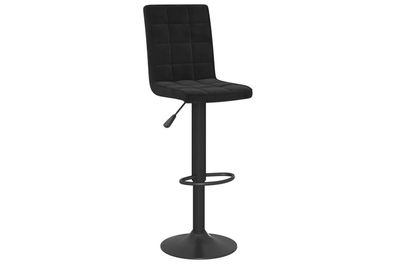 Barstolar 2 st svart sammet - Svart - Möbler - Matplats - Barmöbler - Barstolar