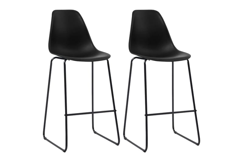 Barstolar 2 st svart plast - Svart - Möbler - Matplats - Barmöbler - Barstolar