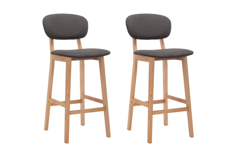Barstolar 2 st taupe tyg - Brun - Möbler - Matplats - Barmöbler - Barstolar