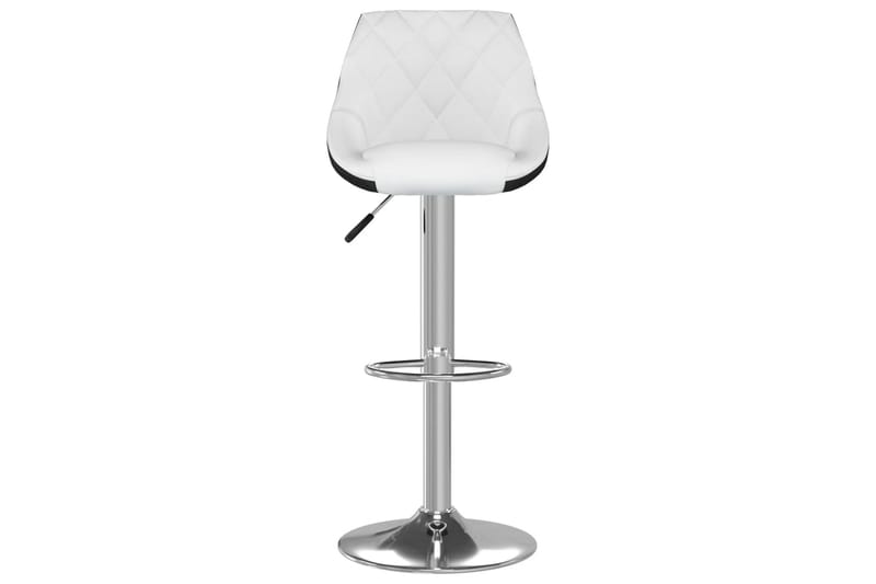 Barstolar 2 st vit och svart konstläder - Svart - Möbler - Matplats - Barmöbler - Barstolar