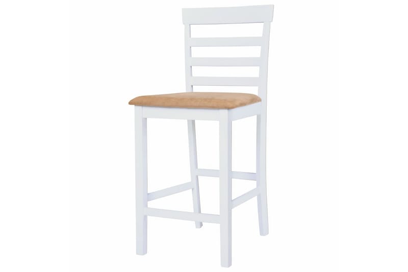 Barstolar 2 st vit tyg - Vit - Möbler - Matplats - Barmöbler - Barstolar