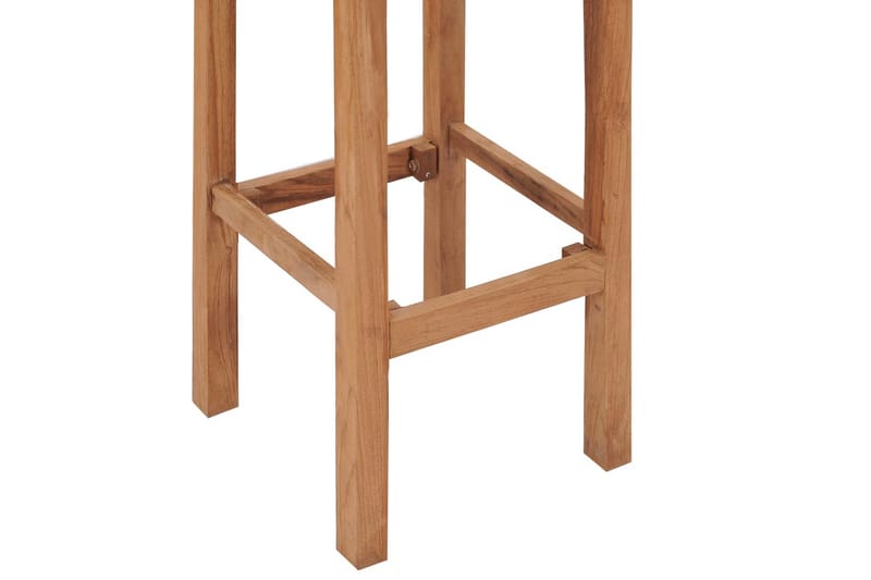 Barstolar 4 st massiv teak - Brun - Möbler - Matplats - Barmöbler - Barstolar