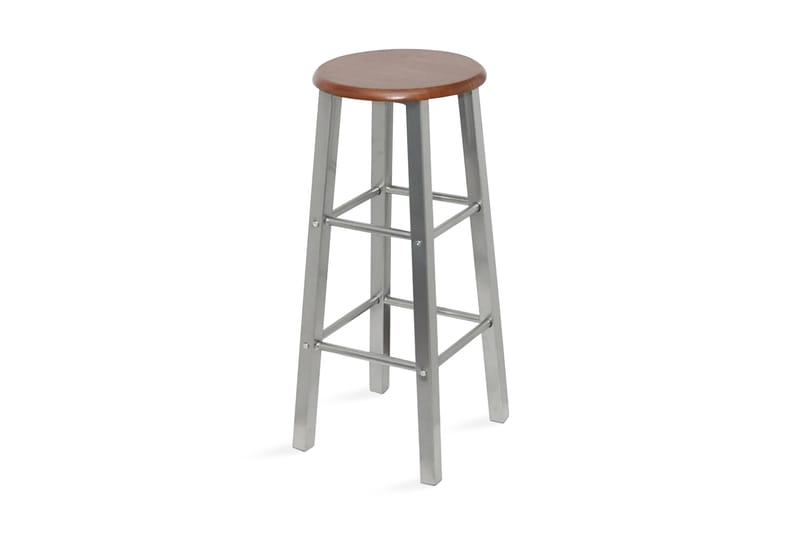 Barstolar 4 st silver och brun MDF - Brun - Möbler - Matplats - Barmöbler - Barstolar