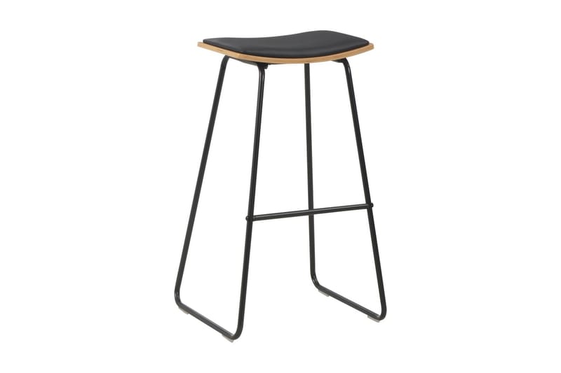 Barstolar 6 st svart konstläder - Svart - Möbler - Matplats - Barmöbler - Barstolar