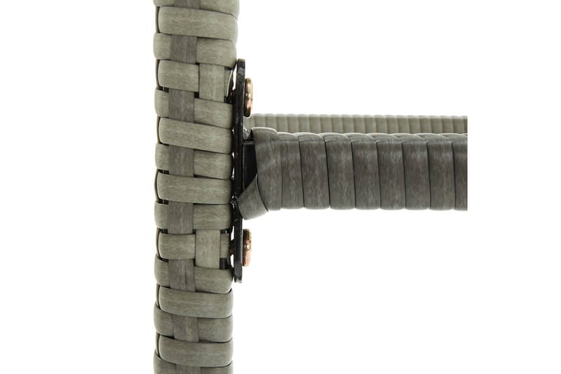 Barstolar med dynor 3 st grå konstrotting - Grå - Barstolar