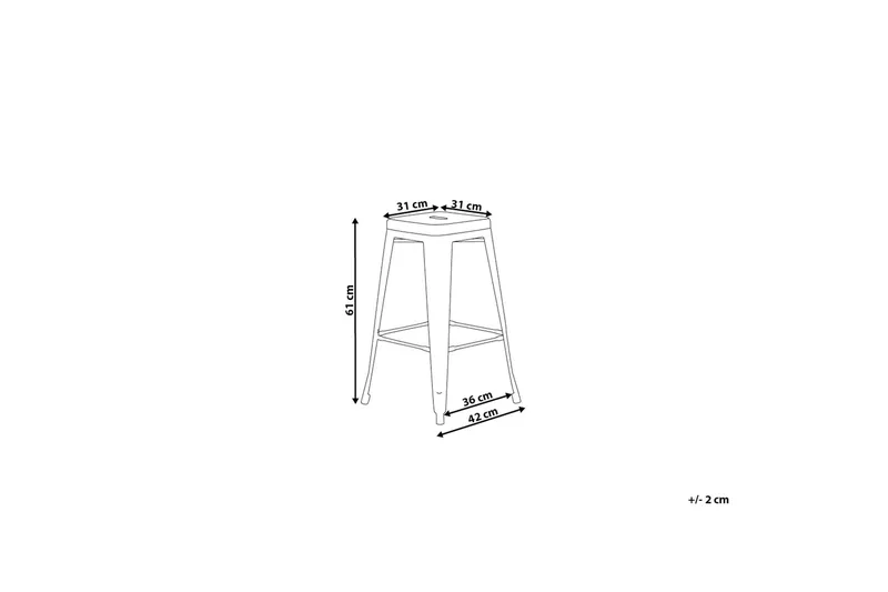 Cabrillo Barstol 42 cm - Gul - Möbler - Matplats - Barmöbler - Barstolar