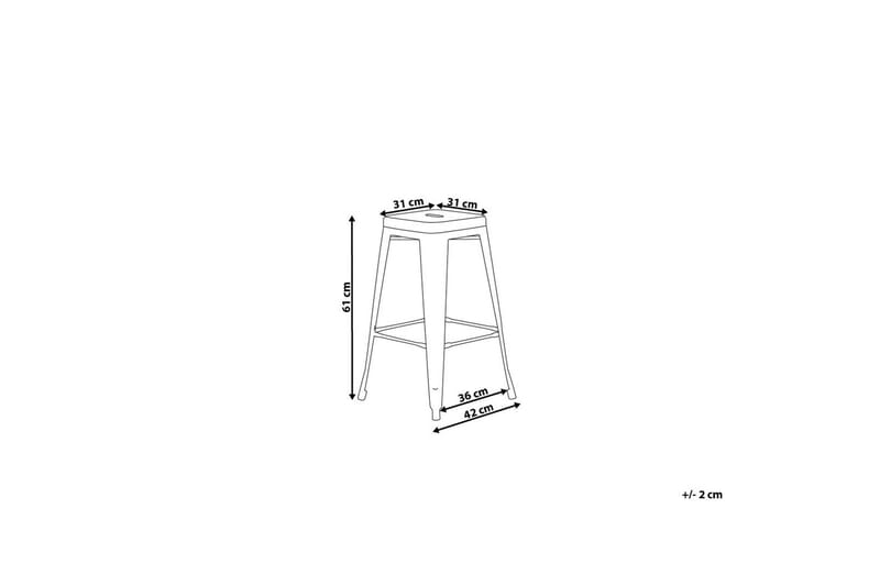 Cabrillo Barstol 42 cm - Svart - Möbler - Matplats - Barmöbler - Barstolar
