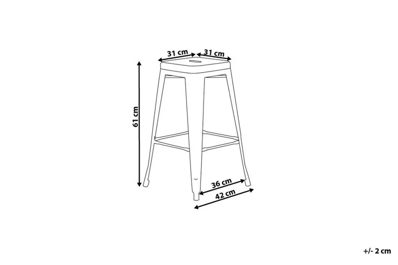 Cabrillo Barstol 42 cm - Svart - Möbler - Matplats - Barmöbler - Barstolar