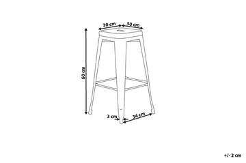 Cabrillo Barstol 42 cm - Vit - Möbler - Matplats - Barmöbler - Barstolar