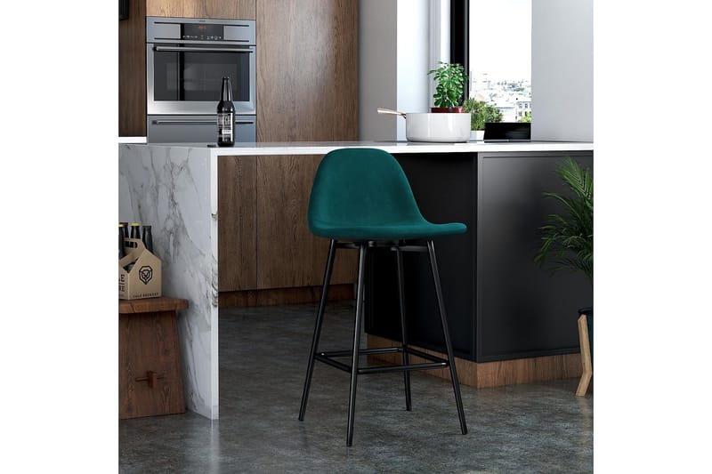 Calvin Barstol Grön/Sammet - Dorel Home - Möbler - Matplats - Barmöbler - Barstolar