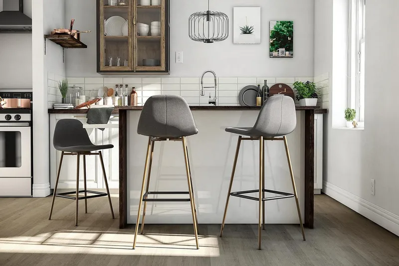 Copley Barstol Mörklinnegrå - Dorel Home - Möbler - Matplats - Barmöbler - Barstolar