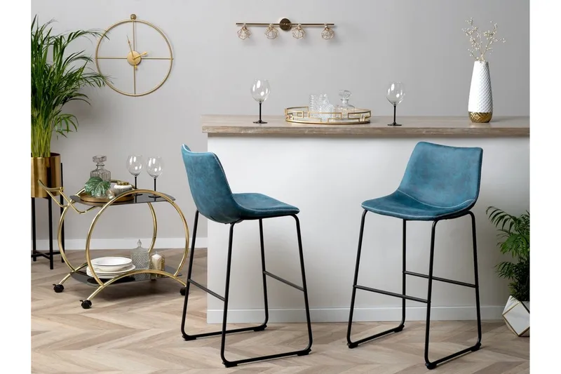 Franks Barstol 46 cm - Blå - Möbler - Matplats - Barmöbler - Barstolar