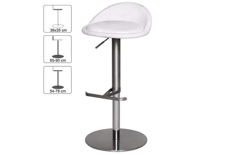Grubbe Barstol - Vit - Möbler - Matplats - Barmöbler - Barstolar
