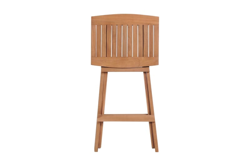 Hopfällbara barstolar 2 st massiv teak - Brun - Möbler - Matplats - Barmöbler - Barstolar