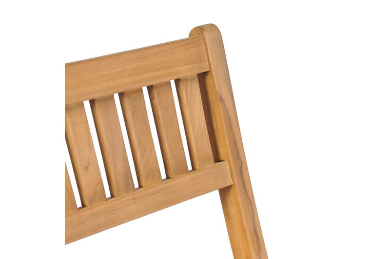 Hopfällbara barstolar 2 st massiv teak - Brun - Möbler - Matplats - Barmöbler - Barstolar