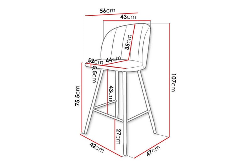 Kintore Barstol - Svart - Möbler - Matplats - Barmöbler - Barstolar