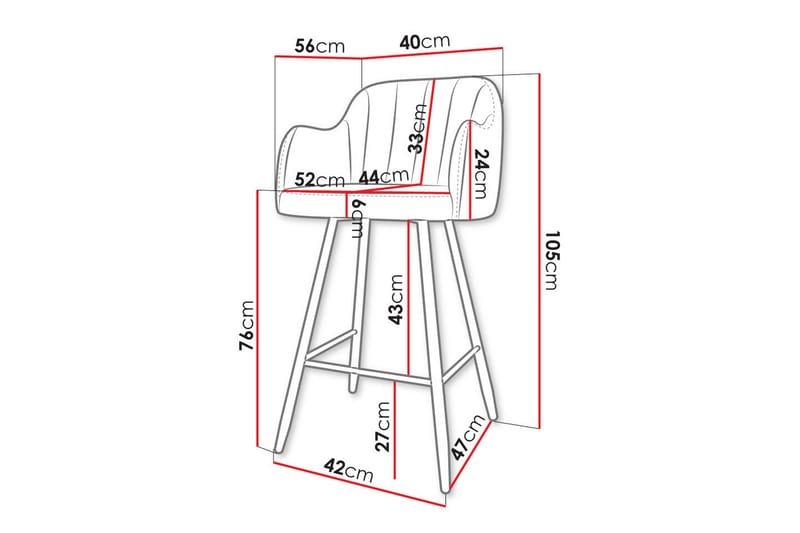 Kintore Barstol - Svart - Möbler - Matplats - Barmöbler - Barstolar