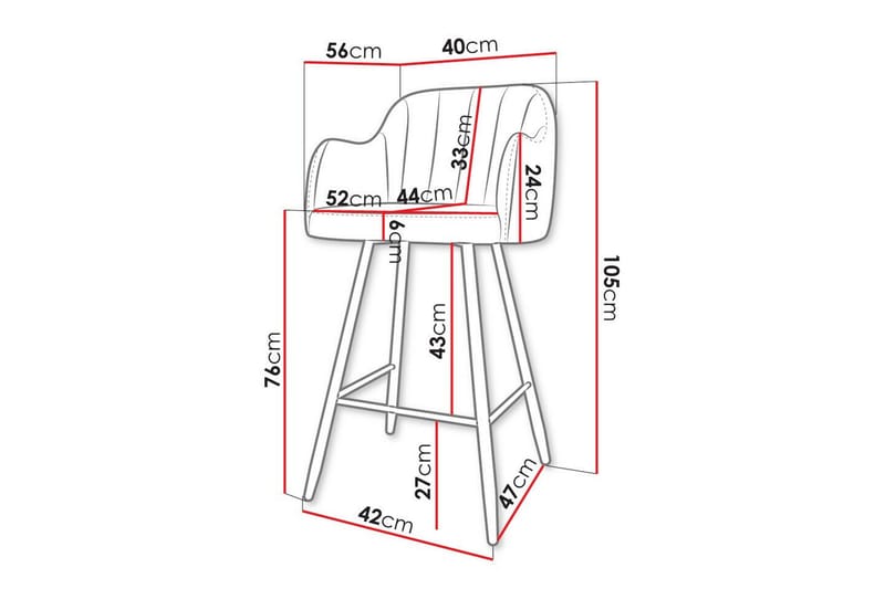 Kintore Barstol - Svart - Möbler - Matplats - Barmöbler - Barstolar