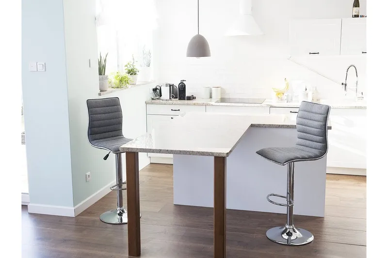 Lucernia Barstol 2-pack - Konstläder/Grå - Möbler - Matplats - Barmöbler - Barstolar