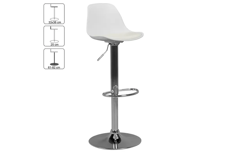 Mateel Barstol - Vit - Möbler - Matplats - Barmöbler - Barstolar