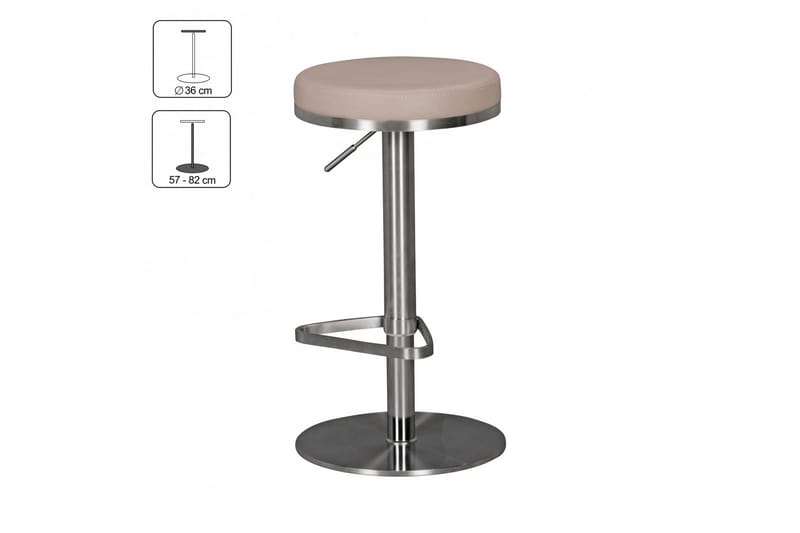 Norsen Barstol - Taupe|Krom - Möbler - Matplats - Barmöbler - Barstolar