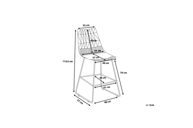 Preston Barstol 48 cm - Svart - Möbler - Matplats - Barmöbler - Barstolar