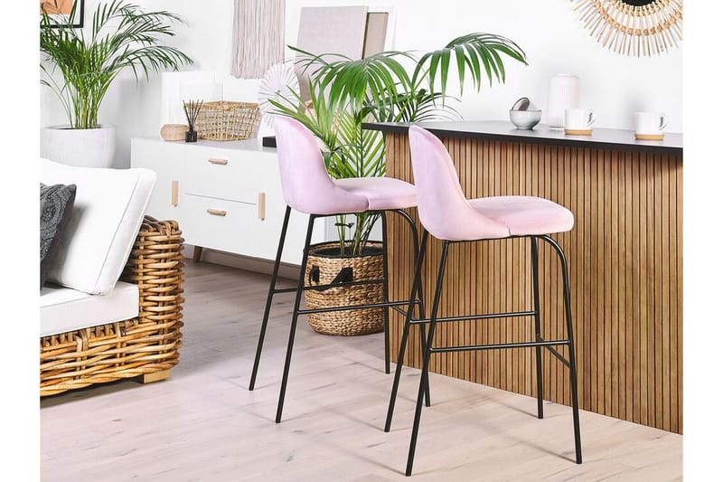 PROVESANO Barstol 2-pack Rosa - Möbler - Matplats - Barmöbler - Barstolar