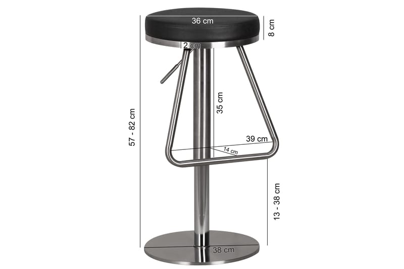 Segelhorst Barstol - Svart - Möbler - Matplats - Barmöbler - Barstolar
