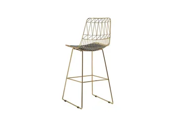 Set med 2 barstolar PRESTON Metall Guld 48cm - Guld - Möbler - Matplats - Barmöbler - Barstolar