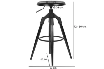 Vabensted Barstol - Svart - Möbler - Matplats - Barmöbler - Barstolar