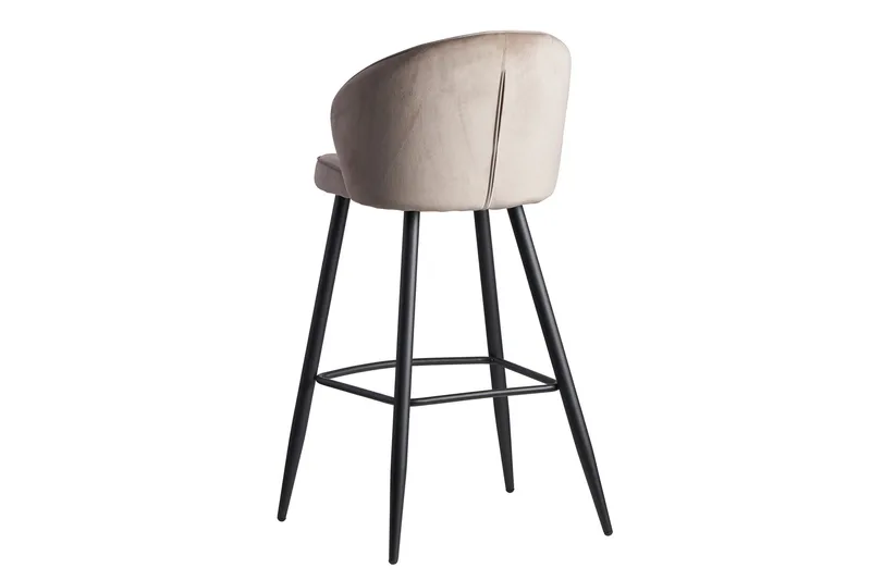 Willowdale Barstol med Ryggstöd - Krämvit/Svart - Möbler - Matplats - Barmöbler - Barstolar