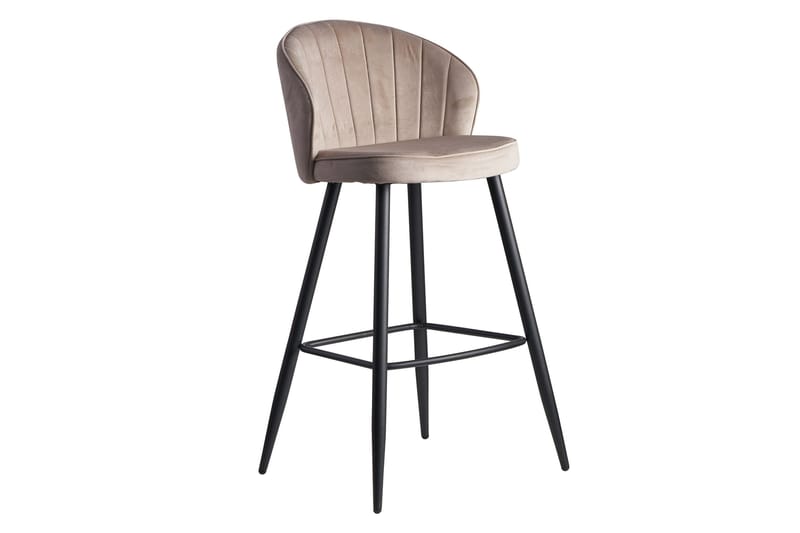 Willowdale Barstol med Ryggstöd - Krämvit/Svart - Möbler - Matplats - Barmöbler - Barstolar