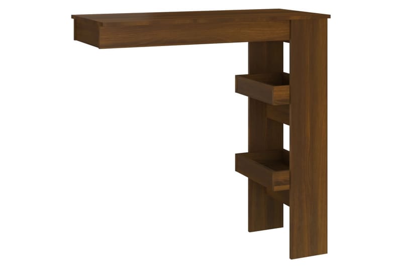 beBasic Barbord väggmonterat brun ek 102x45x103,5 cm konstruerat trä - Möbler - Matplats - Barmöbler - Barbord