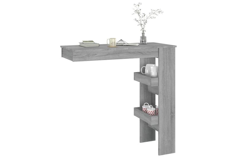 beBasic Barbord väggmonterat grå sonoma 102x45x103,5 cm konstruerat trä - Möbler - Matplats - Barmöbler - Barbord