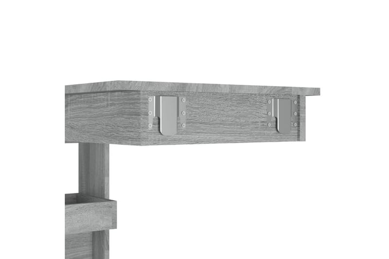 beBasic Barbord väggmonterat grå sonoma 102x45x103,5 cm konstruerat trä - Barbord - Bord