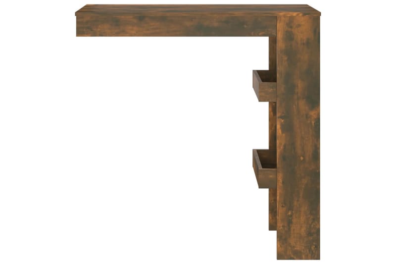 beBasic Barbord väggmonterat rökfärgad 102x45x103,5 cm konstruerat trä - Möbler - Matplats - Barmöbler - Barbord