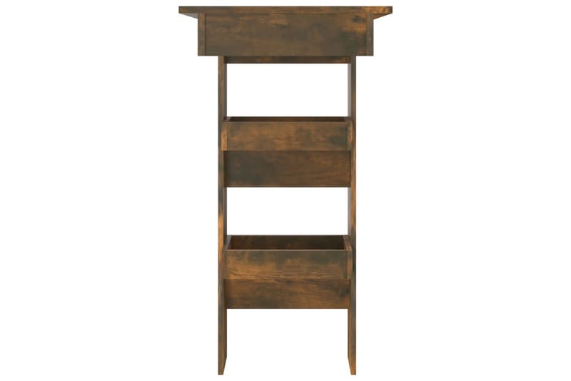 beBasic Barbord väggmonterat rökfärgad 102x45x103,5 cm konstruerat trä - Möbler - Matplats - Barmöbler - Barbord