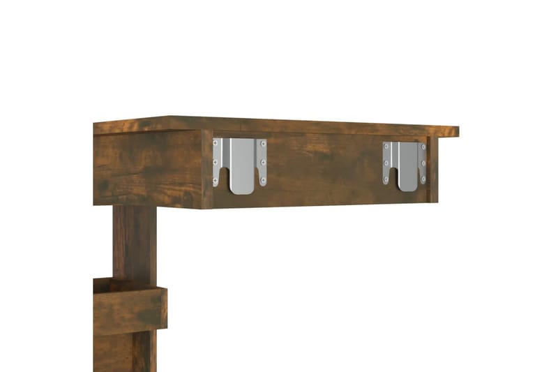 beBasic Barbord väggmonterat rökfärgad 102x45x103,5 cm konstruerat trä - Möbler - Matplats - Barmöbler - Barbord